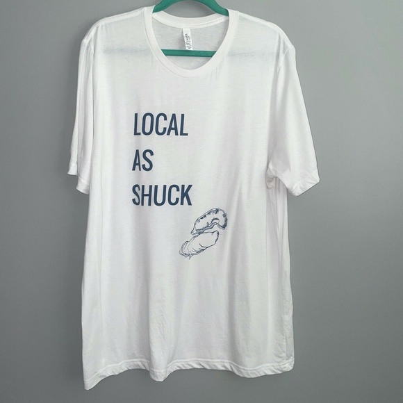 EUC Flood & Print Local As Shuck Oyster Uncut Graphic Tee Size 2X - Picture 2 of 5